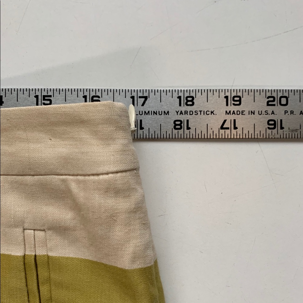 Unworn JCrew striped miniskirt, linen/cotton blend - Picture 6 of 8